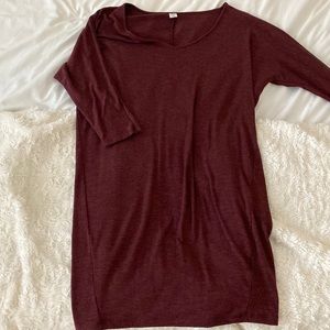 Red/burgundy sweater dress